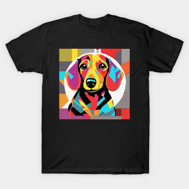 Pop Art Doxie T-Shirt by tocksickart